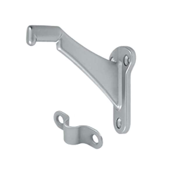 Dendesigns 3.25 in. Projection Hand Rail Brackets, Satin Chrome, Zinc - DE590296