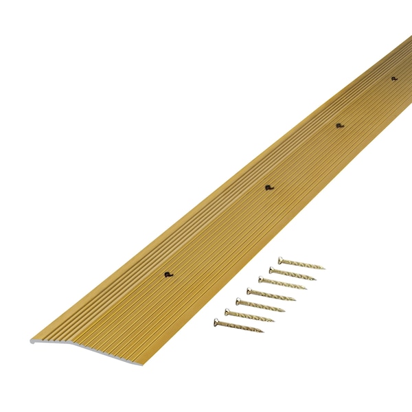 M-D Building Products Aluminum, Satin Brass, 72 in L, 2 in W - 79251