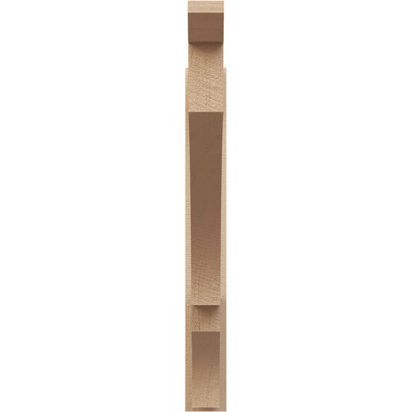 Ekena Millwork 5 1/2-in W x 46-in D x 46-in H Balboa Slat Rough Cedar Woodgrain TimberThane Outlooker, Primed Tan - OUTUR055X46X46BOA24RCPR