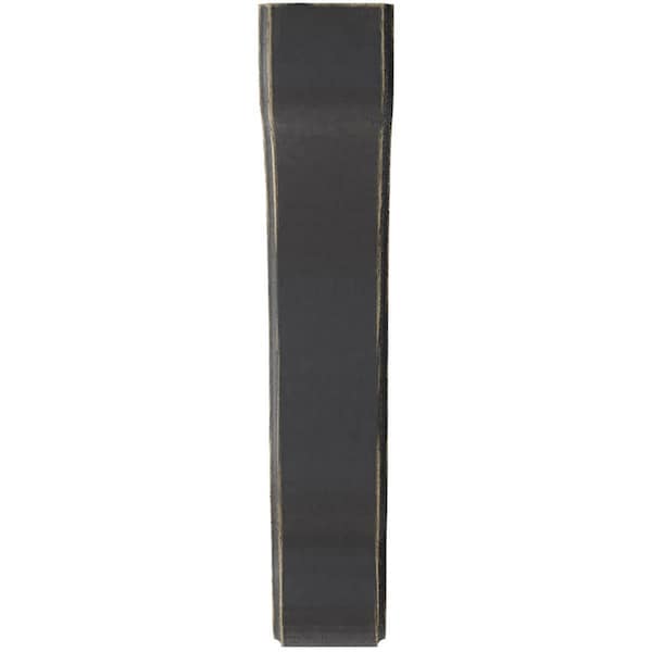 Ekena Millwork 1 3/4"W x 7 1/4"D x 9 1/2"H Plymouth Wood Vintage Decor Bracket, Black - BKTWD02X07X10PLBL
