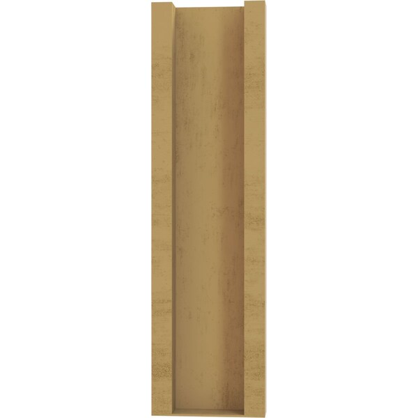 Ekena Millwork 5 1/2-in W x 16-in D x 20-in H Funston Slat Rough Cedar Woodgrain TimberThane Outlooker, Primed Tan - OUTUR055X16X20FST24RCPR