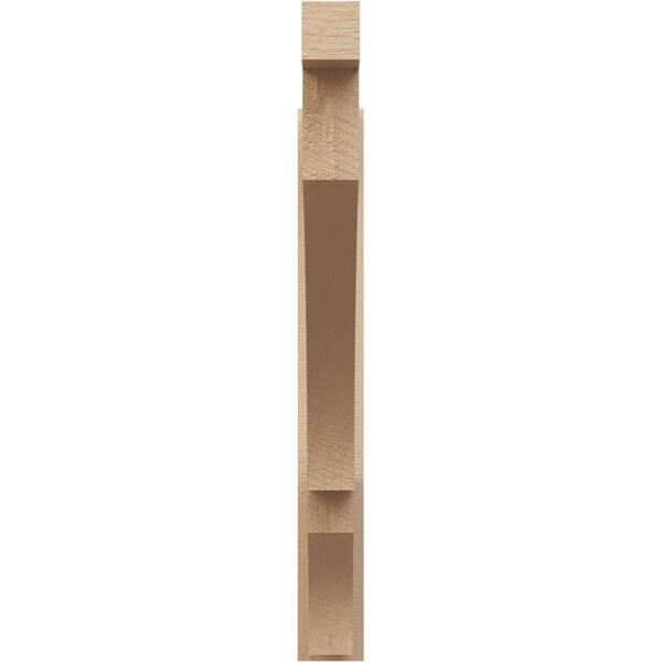 Ekena Millwork 5 1/2-in W x 46-in D x 46-in H Balboa Block Rough Cedar Woodgrain TimberThane Outlooker, Primed Tan - OUTUR055X46X46BOA44RCPR