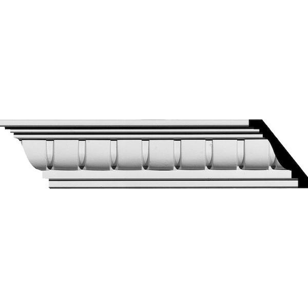 Ekena Millwork SAMPLE - 2 5/8"H x 2 3/4"P x 3 3/4"F x 12"L Sequential Crown Moulding - SAMPLE-MLD02X02X03SQ