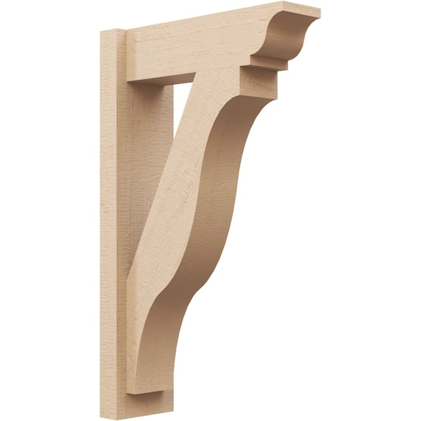 Ekena Millwork 6-in W x 18-in D x 30-in H Funston Trad Rough Cedar Woodgrain TimberThane Outlooker, Primed Tan - OUTUR060X18X30FST04RCPR