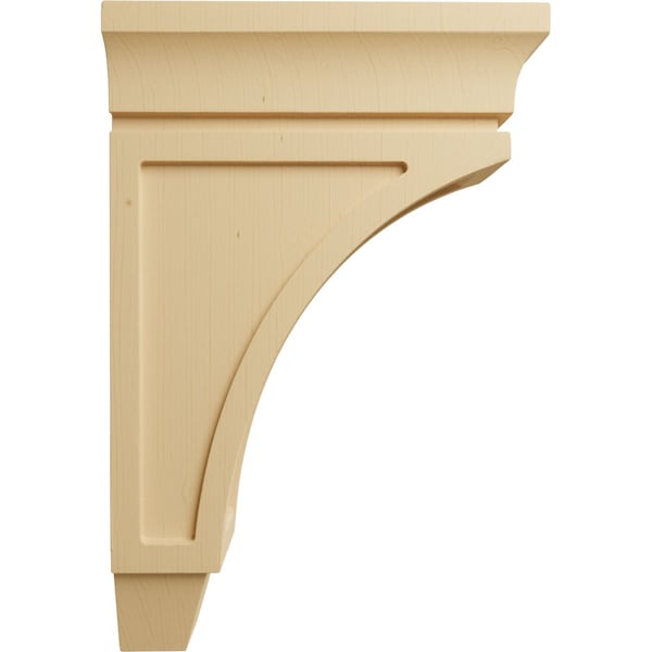Ekena Millwork 4"W x 8"D x 12"H Medium Lucan Wood Corbel, Alder - CORW04X08X12LUAL