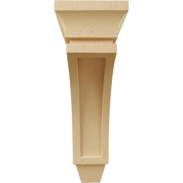 Ekena Millwork 4"W x 8"D x 12"H Medium Lucan Wood Corbel, Alder - CORW04X08X12LUAL