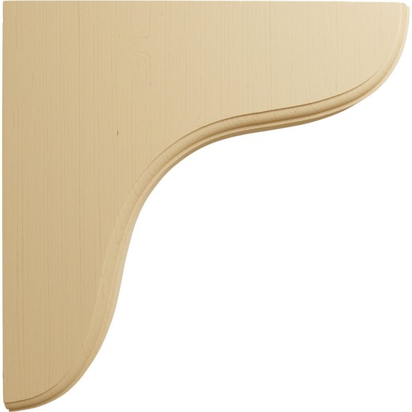 Ekena Millwork 1 3/4"W x 10 1/2"D x 10 1/2"H Eaton Wood Bracket, Alder - BKTW02X11X11EAAL