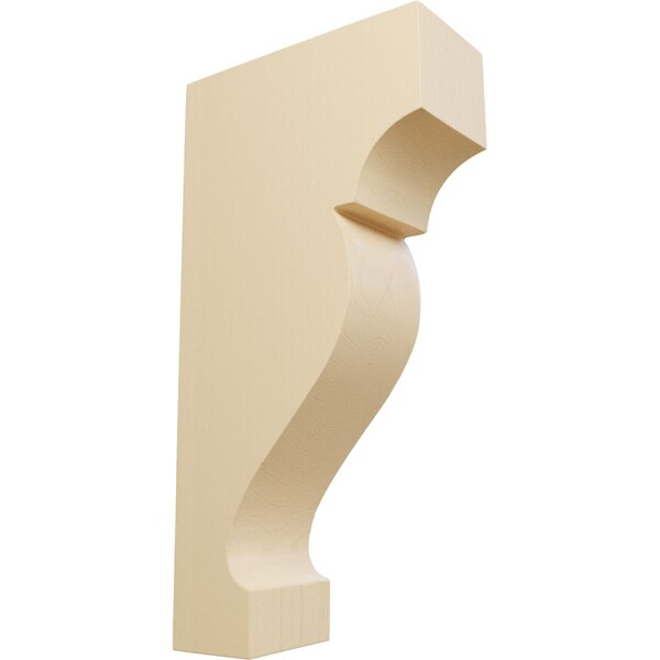 Ekena Millwork 1 3/4"W x 4"D x 8"H Medium Dearborn Wood Corbel, Maple - CORW02X08X04DRMA
