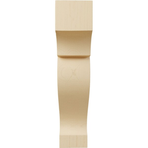 Ekena Millwork 1 3/4"W x 4"D x 8"H Medium Dearborn Wood Corbel, Maple - CORW02X08X04DRMA
