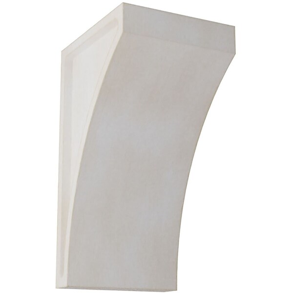 Ekena Millwork 3"W x 3 1/2"D x 6"H Small Lawson Wood Vintage Decor Corbel, Chalk Dust White - CORWD03X03X06LWWH