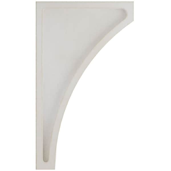 Ekena Millwork 3"W x 3 1/2"D x 6"H Small Lawson Wood Vintage Decor Corbel, Chalk Dust White - CORWD03X03X06LWWH
