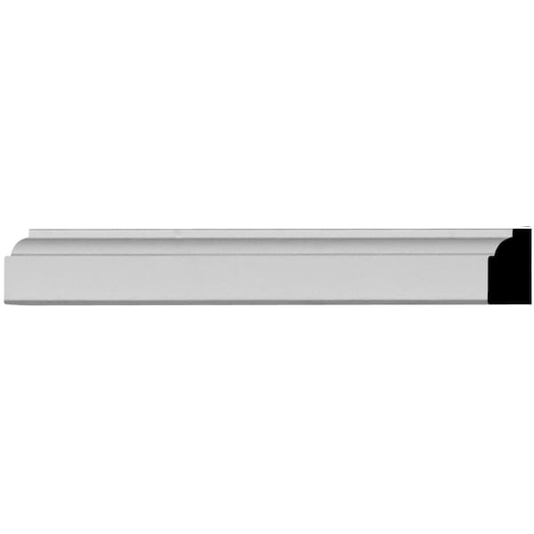 Ekena Millwork Panel Moulding, Urethane, 96 in L, 1-1/8 in H - PML01X01ST