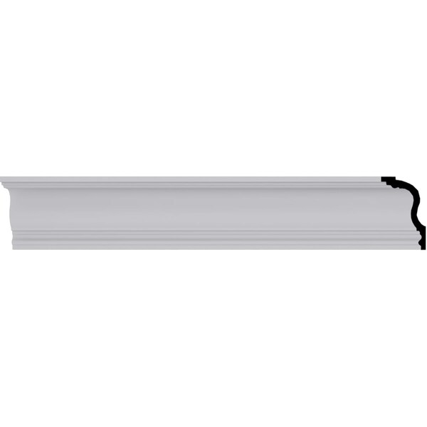 Ekena Millwork 5 1/8"H x 3 1/8"P x 6"F x 94 1/2"L Niobe Traditional Crown Moulding - MLD05X03X06NI