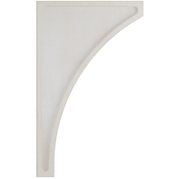 Ekena Millwork 3"W x 8 1/2"D x 14"H Jumbo Lawson Wood Vintage Decor Corbel, Chalk Dust White - CORWD03X08X14LWWH