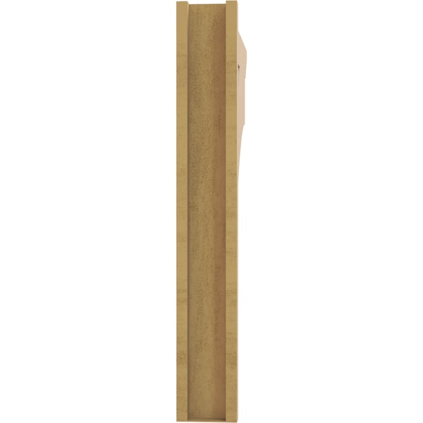 Ekena Millwork 5 1/2-in W x 30-in D x 38-in H Balboa Slat Rough Cedar Woodgrain TimberThane Outlooker, Primed Tan - OUTUR055X30X38BOA24RCPR