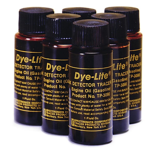 Tracer Products Gasoline Engine Oil Dye, 1 oz Bottle, 6 Pa - TP-3090-0601