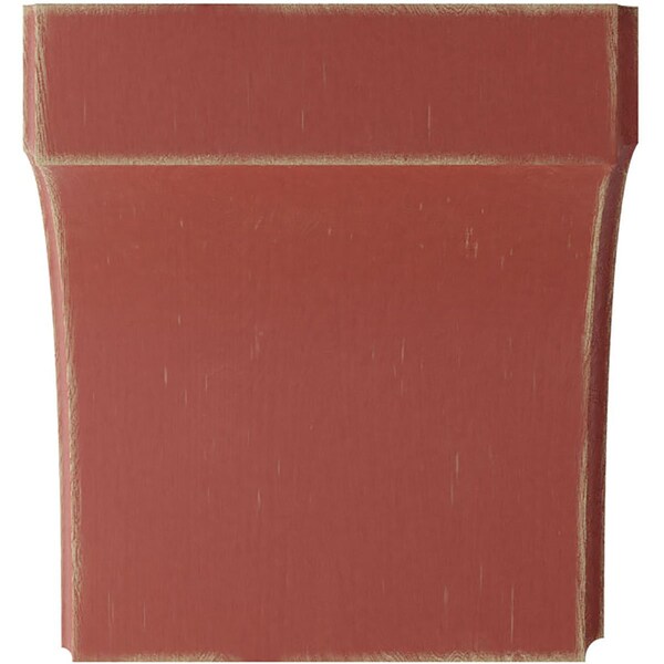 Ekena Millwork 5 1/4"W x 4"D x 6"H Clarksville Wood Vintage Decor Bracket, Salvage Red - BKTWD05X04X06CVRD