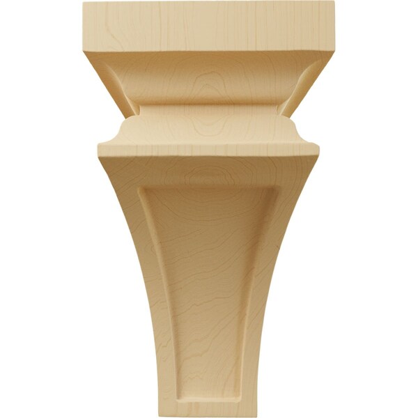 Ekena Millwork 4"W x 4 3/4"D x 8"H Small Nevio Wood Corbel, Alder - CORW04X04X08NEAL