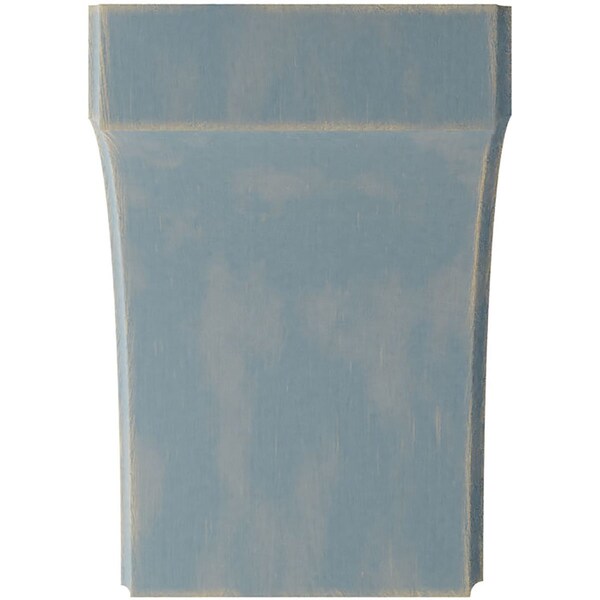 Ekena Millwork 5 1/4"W x 6"D x 8"H Clarksville Wood Vintage Decor Bracket, Driftwood Blue - BKTWD05X06X08CVBU