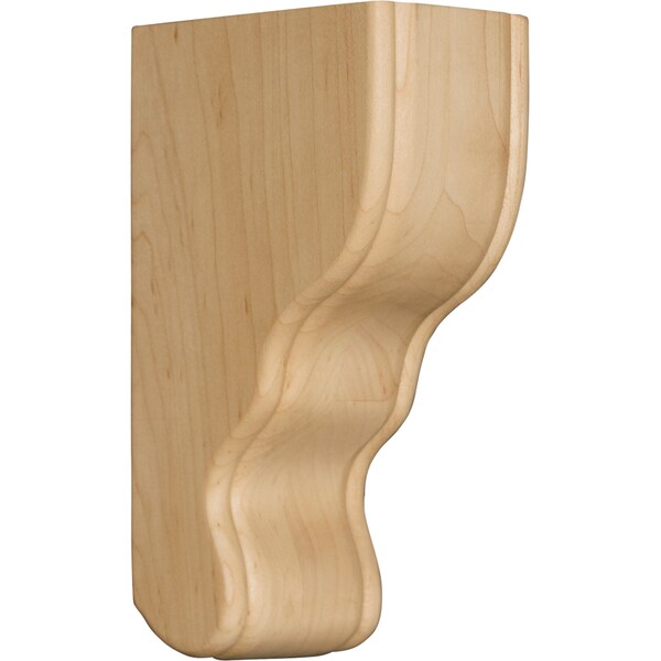 Osborne Wood Products 6 7/8 x 2 1/4 x 3 1/2 Small Beaded Corbel in Black Walnut - 8070W