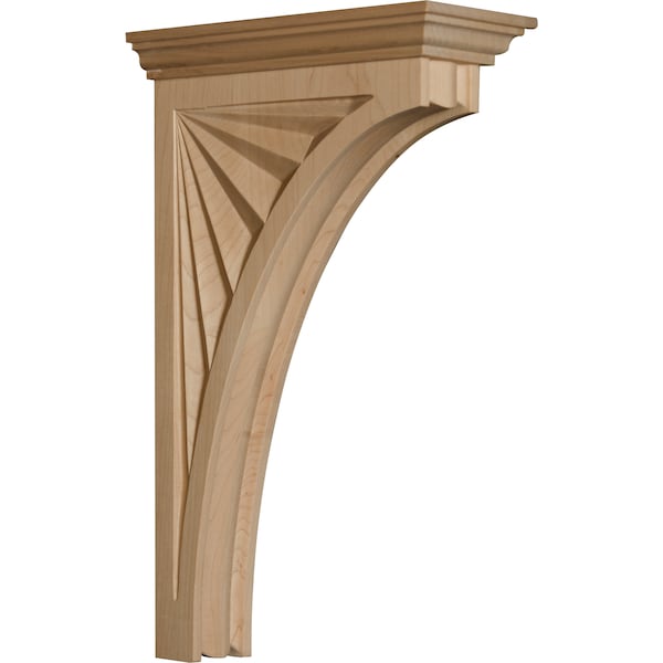 Osborne Wood Products 15 5/8 x 3 3/4 x 9 Narrow Chesapeake Corbel in Red Oak - 8320O