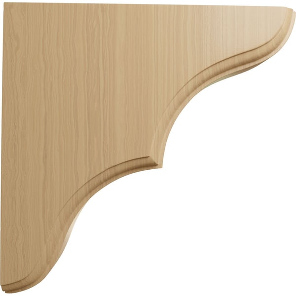 Ekena Millwork 1 3/4"W x 7 1/2"D x 7 1/2"H Stratford Wood Bracket, Cherry - BKTW02X08X08STCH