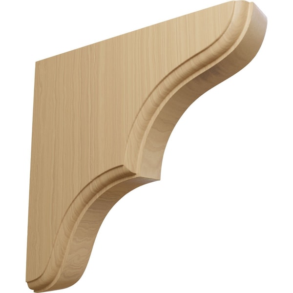 Ekena Millwork 1 3/4"W x 7 1/2"D x 7 1/2"H Stratford Wood Bracket, Cherry - BKTW02X08X08STCH