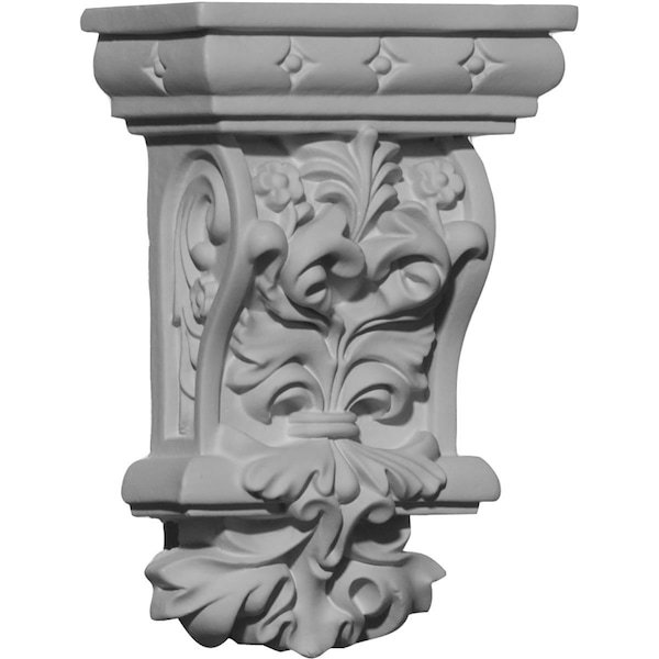 Ekena Millwork 2 7/8"W x 1 5/8"D x 4 3/8"H Valletta Corbel - COR02X01X04VL
