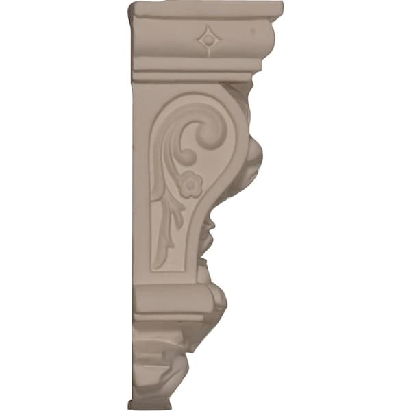 Ekena Millwork 2 7/8"W x 1 5/8"D x 4 3/8"H Valletta Corbel - COR02X01X04VL