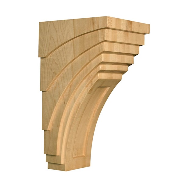 Osborne Wood Products 14 x 7 x 7 7/8 Large Cascade Corbel in Rubberwood (paintgra - 8828RW