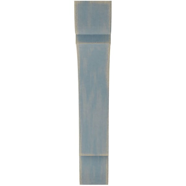 Ekena Millwork 1 3/4"W x 10"D x 10"H Large Olympic Wood Vintage Decor Bracket, Driftwood Blue - BKTWD01X10X10OLBU
