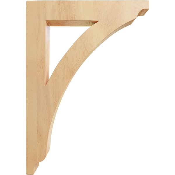 Ekena Millwork 1 3/4"W x 8 1/2"D x 12"H Large Thorton Wood Bracket, Red Oak - BKTW01X08X12THRO