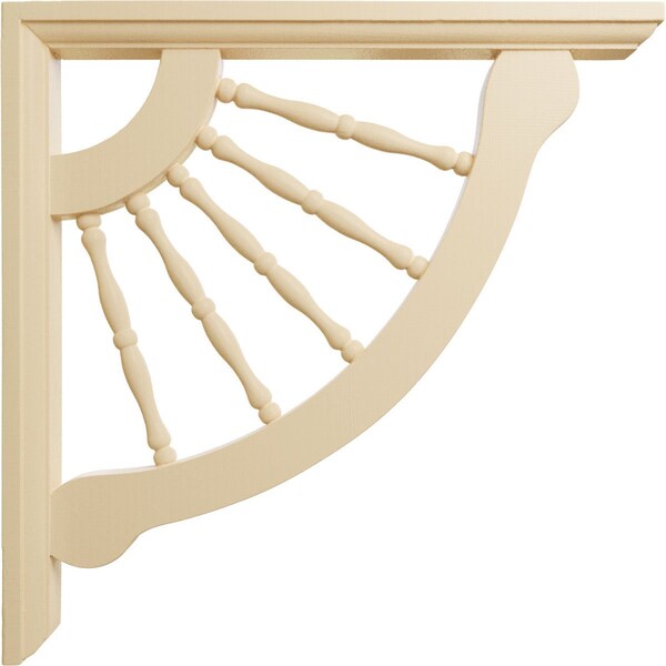 Ekena Millwork 1 1/2"W x 12"D x 12"H Crendon Wagon Wheel Bracket, Maple - BKT01X12X12CRMA