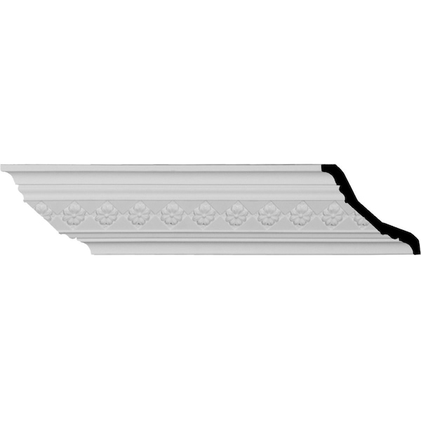 Ekena Millwork SAMPLE - 3 3/4"H x 3 1/4"P x 5 1/8"F x 12"L, (1 5/8" Repeat), Hurley Crown Moulding - SAMPLE-MLD03X03X05HU