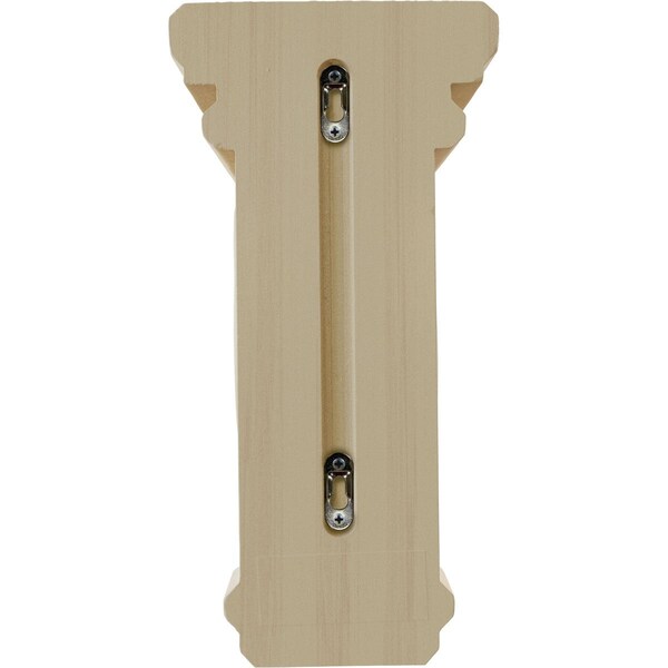 Ekena Millwork 7"W x 7 3/4"D x 14"H Jumbo Woodruff Wood Corbel, Rubberwood - CORW07X07X14WFRW