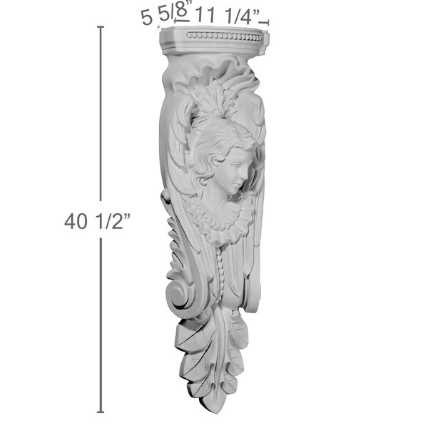 Ekena Millwork 5 7/8"W x 4 1/4"D x 17 3/4"H Stockport Corbel - COR05X04X17ST