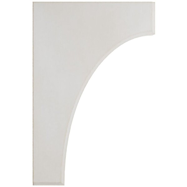 Ekena Millwork 1 3/4"W x 8"D x 12"H Clarksville Wood Vintage Decor Bracket, Chalk Dust White - BKTWD02X08X12CVWH