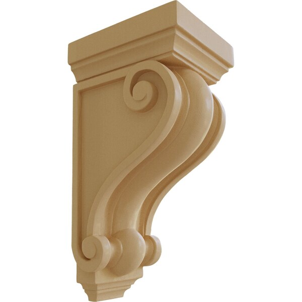 Ekena Millwork 6"W x 7"D x 13 1/4"H Devon Traditional Wood Corbel, Maple - CORW06X07X13DEMA