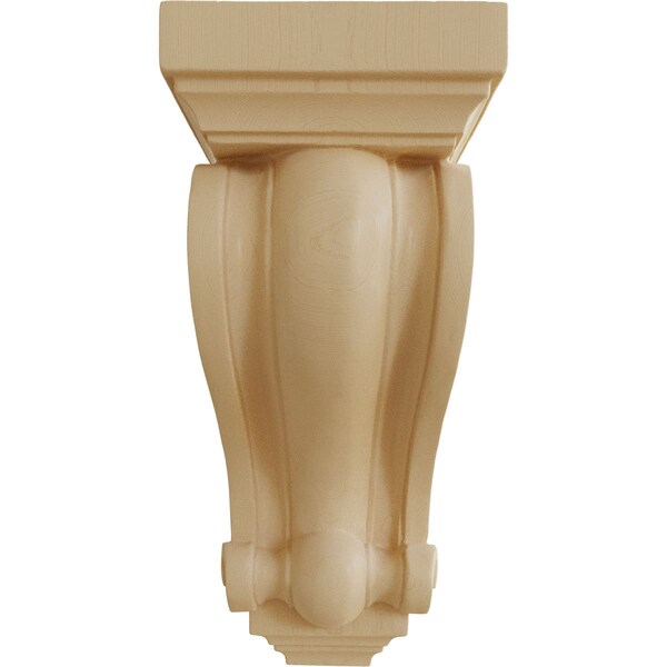 Ekena Millwork 6"W x 7"D x 13 1/4"H Devon Traditional Wood Corbel, Maple - CORW06X07X13DEMA