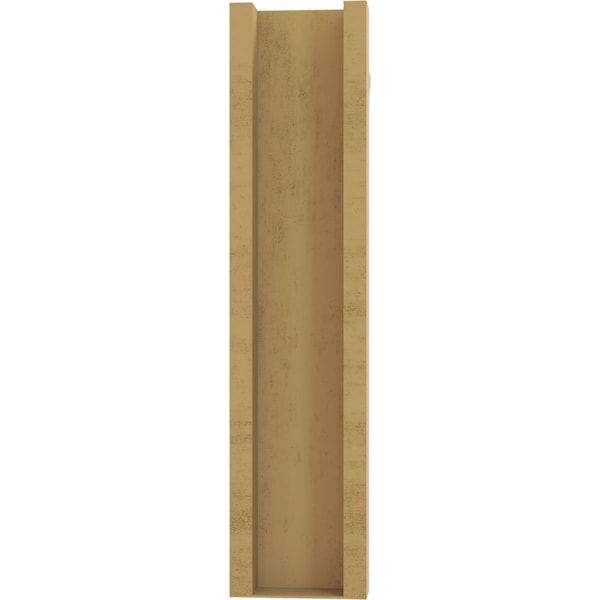 Ekena Millwork 6-in W x 22-in D x 26-in H Funston Trad Rough Cedar Woodgrain TimberThane Outlooker, Primed Tan - OUTUR060X22X26FST04RCPR
