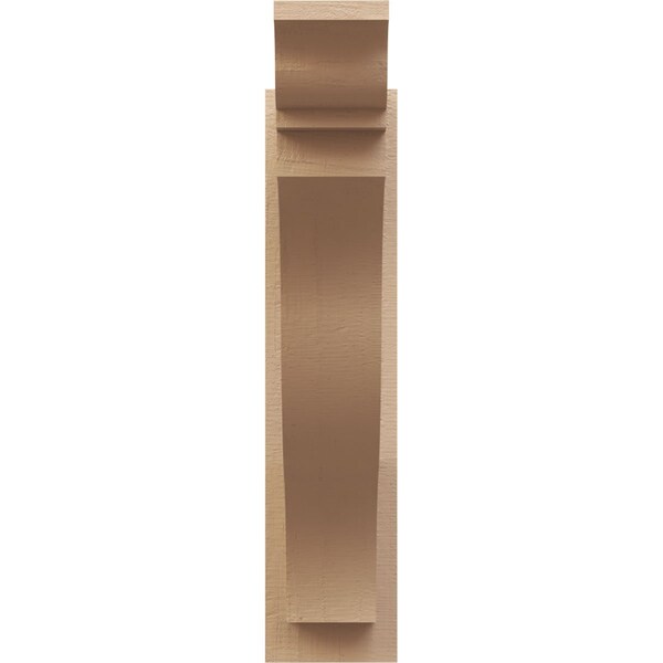 Ekena Millwork 6-in W x 22-in D x 26-in H Funston Trad Rough Cedar Woodgrain TimberThane Outlooker, Primed Tan - OUTUR060X22X26FST04RCPR