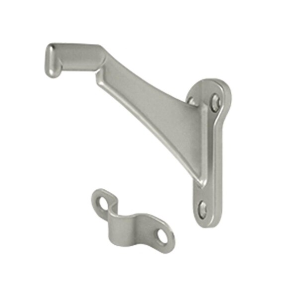 Dendesigns 3.25 in. Projection Hand Rail Brackets, Satin Nickel - Zinc - DE134499