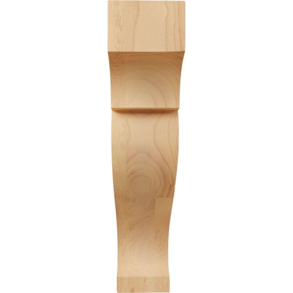 Ekena Millwork 1 3/4"W x 5"D x 8"H Mini Rockport Wood Corbel, Red Oak - CORW02X05X08RKRO