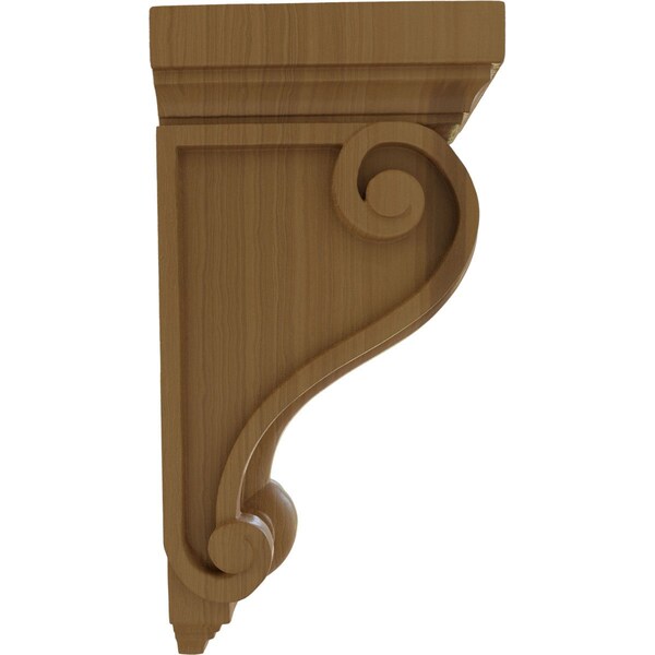 Ekena Millwork 6"W x 7"D x 13 1/4"H Devon Traditional Wood Corbel, Cherry - CORW06X07X13DECH