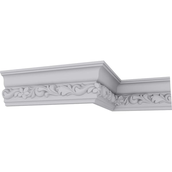 Ekena Millwork 3 1/4"H x 1 3/8"P x 3 1/2"F x 94 1/2"L Sussex Crown Moulding - MLD03X01X05SU