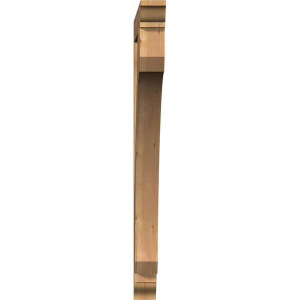 Ekena Millwork Legacy Traditional Smooth Bracket, Western Red Cedar, 3 1/2"W x 38"D x 44"H - BKT04X38X44LEC01SWR