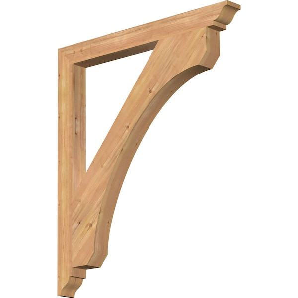 Ekena Millwork Legacy Traditional Smooth Bracket, Western Red Cedar, 3 1/2"W x 38"D x 44"H - BKT04X38X44LEC01SWR