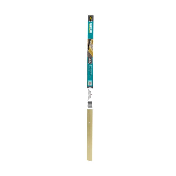 M-D Building Products Aluminum, Satin Brass, 36 in L, 1.38 in W - 72074