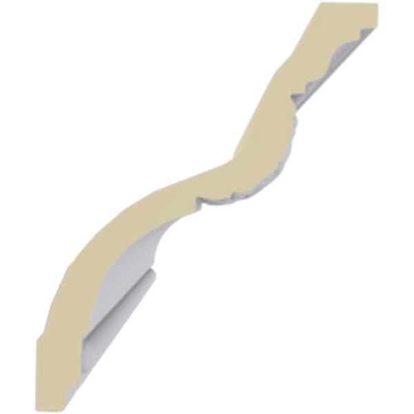 Ekena Millwork 4 1/2"H x 3 3/4"P x 6"F x 94 1/2"L Dublin Crown Moulding - MLD04X03X06DU