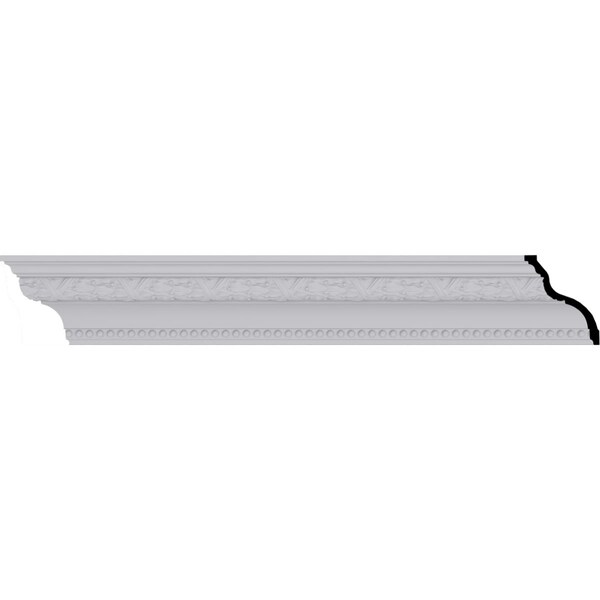 Ekena Millwork 4 1/2"H x 3 3/4"P x 6"F x 94 1/2"L Dublin Crown Moulding - MLD04X03X06DU